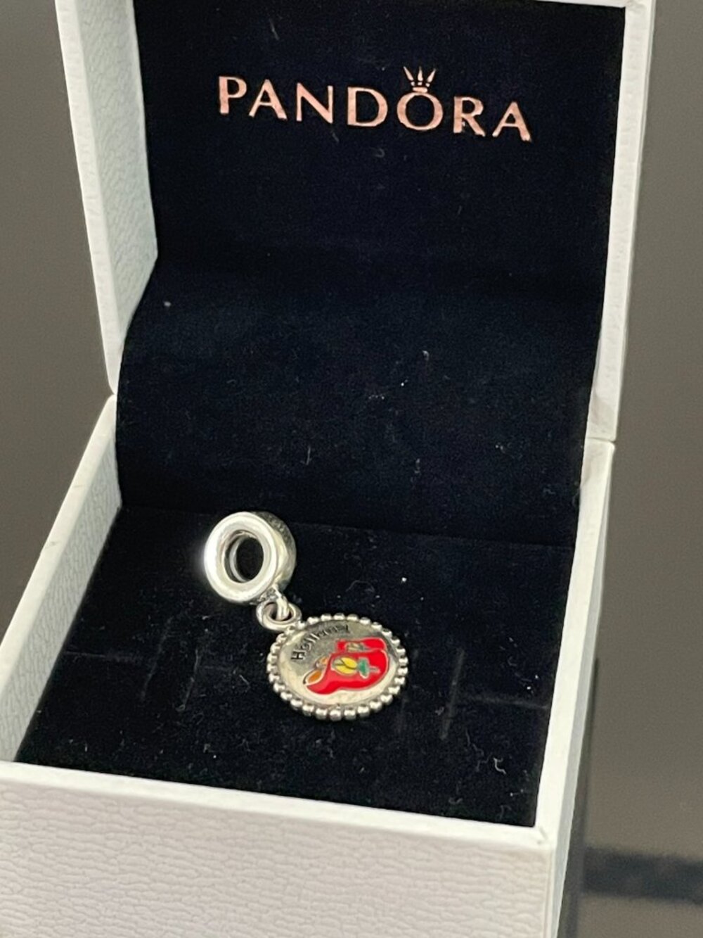 Original Pandora Holland Enamel Dangle Charm Pendant Travel S925 Sterling Silver - Picture 8 of 8